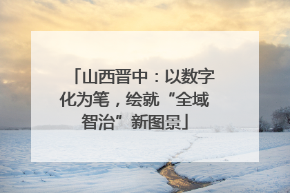 山西晋中：以数字化为笔，绘就“全域智治”新图景