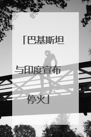 巴基斯坦与印度宣布停火