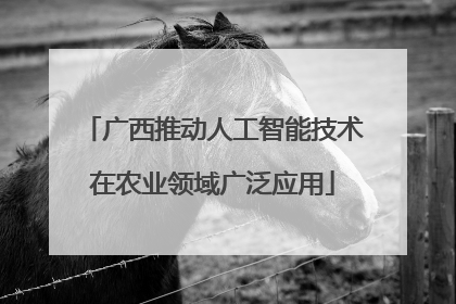 广西推动人工智能技术在农业领域广泛应用