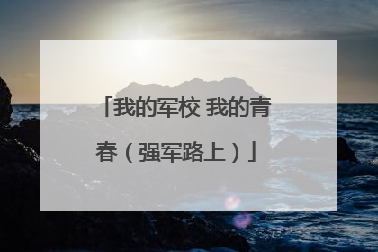 我的军校 我的青春（强军路上）