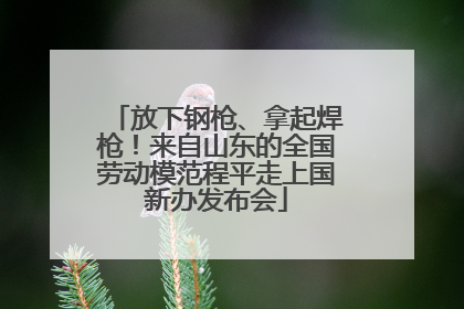 放下钢枪、拿起焊枪！来自山东的全国劳动模范程平走上国新办发布会
