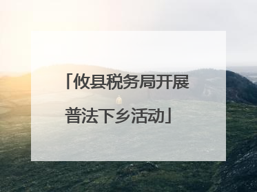 攸县税务局开展普法下乡活动