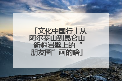 文化中国行丨从阿尔泰山到昆仑山 新疆岩壁上的“朋友圈”画的啥