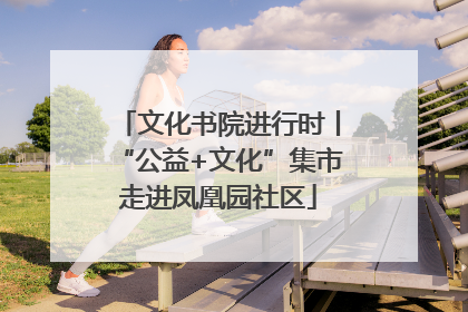 文化书院进行时丨“公益+文化”集市走进凤凰园社区