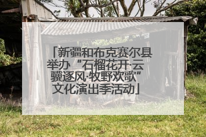 新疆和布克赛尔县举办“石榴花开·云骥逐风·牧野欢歌”文化演出季活动
