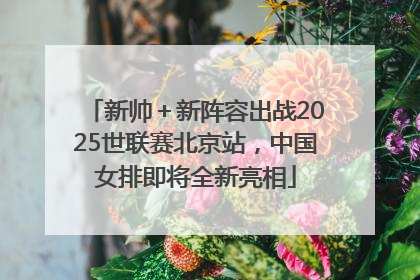 新帅＋新阵容出战2025世联赛北京站，中国女排即将全新亮相