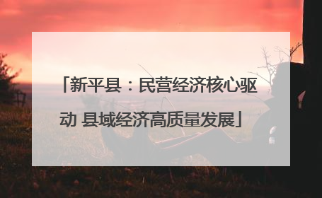 新平县：民营经济核心驱动 县域经济高质量发展
