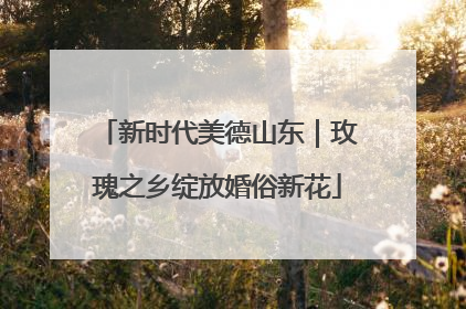 新时代美德山东｜玫瑰之乡绽放婚俗新花