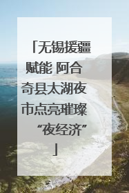 无锡援疆赋能 阿合奇县太湖夜市点亮璀璨“夜经济”
