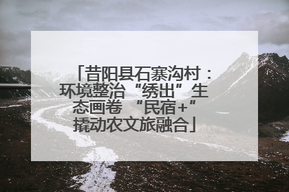 昔阳县石寨沟村：环境整治“绣出”生态画卷 “民宿+”撬动农文旅融合