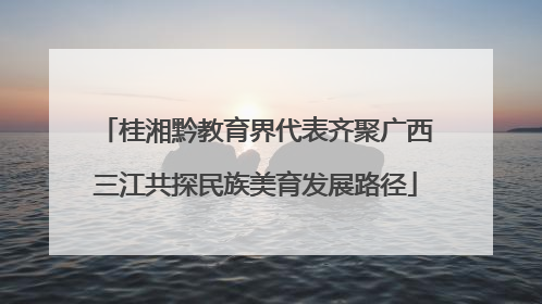 桂湘黔教育界代表齐聚广西三江共探民族美育发展路径