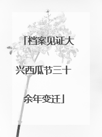 档案见证大兴西瓜节三十余年变迁