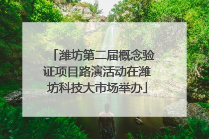 潍坊第二届概念验证项目路演活动在潍坊科技大市场举办