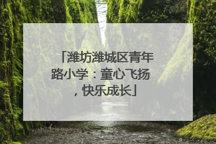 潍坊潍城区青年路小学：童心飞扬，快乐成长