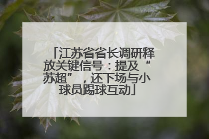 江苏省省长调研释放关键信号：提及“苏超”，还下场与小球员踢球互动