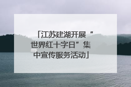 江苏建湖开展“世界红十字日”集中宣传服务活动