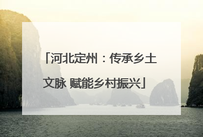河北定州：传承乡土文脉 赋能乡村振兴