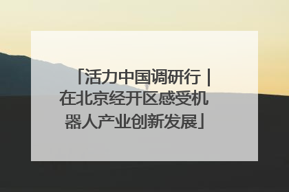 活力中国调研行｜在北京经开区感受机器人产业创新发展