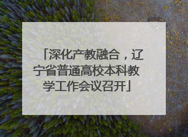 深化产教融合，辽宁省普通高校本科教学工作会议召开