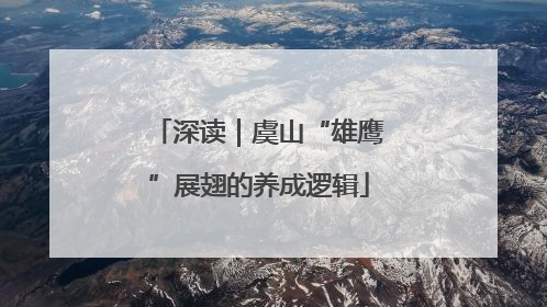 深读｜虞山“雄鹰”展翅的养成逻辑
