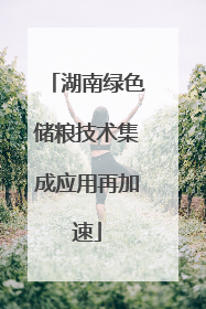 湖南绿色储粮技术集成应用再加速