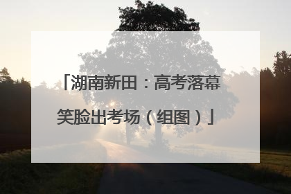 湖南新田：高考落幕 笑脸出考场（组图）