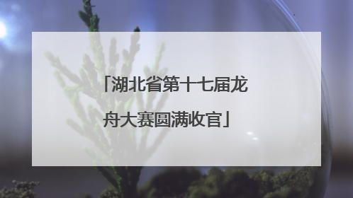 湖北省第十七届龙舟大赛圆满收官
