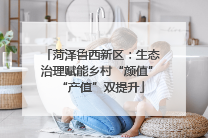 菏泽鲁西新区：生态治理赋能乡村“颜值”“产值”双提升