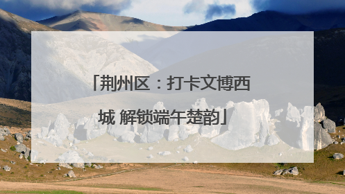 荆州区：打卡文博西城 解锁端午楚韵