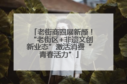 老街商圈展新颜！“老街区+非遗文创新业态”激活消费“青春活力”