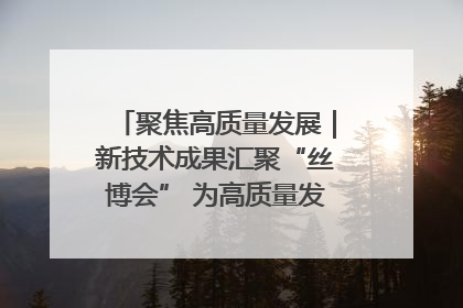 聚焦高质量发展｜新技术成果汇聚“丝博会” 为高质量发展注入新动能