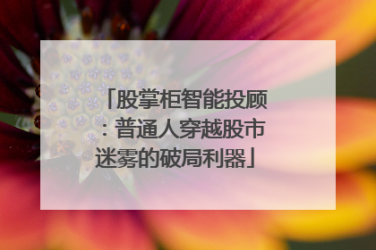 股掌柜智能投顾：普通人穿越股市迷雾的破局利器