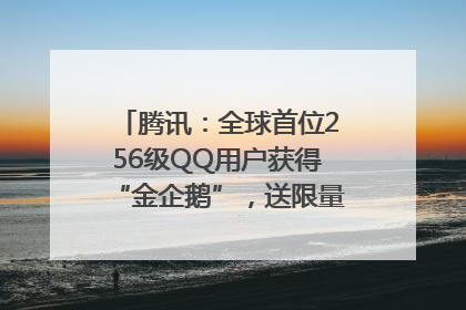 腾讯：全球首位256级QQ用户获得“金企鹅”，送限量版神秘惊喜等礼物