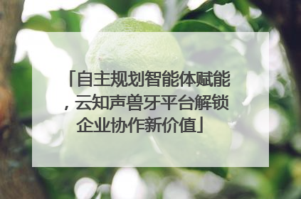 自主规划智能体赋能，云知声兽牙平台解锁企业协作新价值