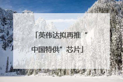 英伟达拟再推“中国特供”芯片