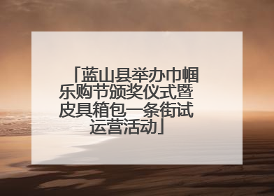 蓝山县举办巾帼乐购节颁奖仪式暨皮具箱包一条街试运营活动