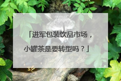 进军包装饮品市场，小罐茶是要转型吗？