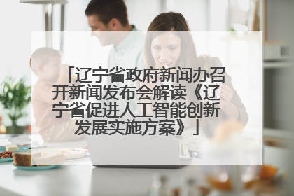 辽宁省政府新闻办召开新闻发布会解读《辽宁省促进人工智能创新发展实施方案》