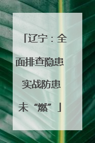 辽宁：全面排查隐患 实战防患未“燃”