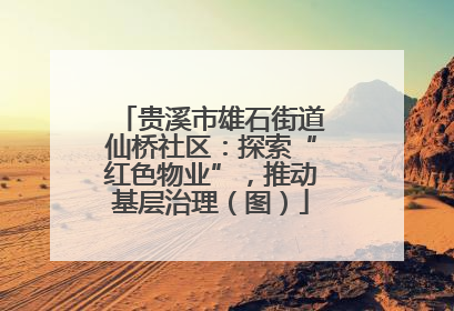 贵溪市雄石街道仙桥社区：探索“红色物业”，推动基层治理（图）