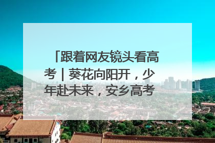 跟着网友镜头看高考｜葵花向阳开，少年赴未来，安乡高考首日的希望图景