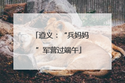 遵义：“兵妈妈”军营过端午