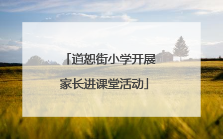 道恕街小学开展家长进课堂活动