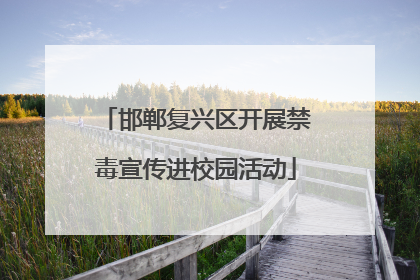 邯郸复兴区开展禁毒宣传进校园活动