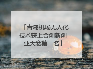 青岛机场无人化技术获上合创新创业大赛第一名