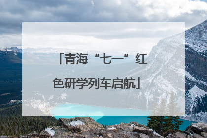 青海“七一”红色研学列车启航