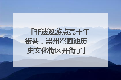 非遗巡游点亮千年街巷，崇州罨画池历史文化街区开街了