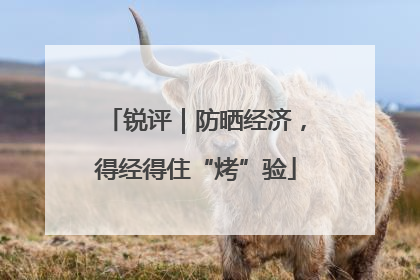 锐评｜防晒经济，得经得住“烤”验