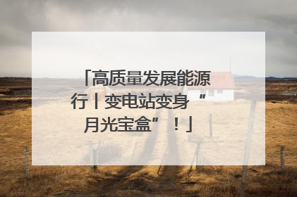 高质量发展能源行丨变电站变身“月光宝盒”！