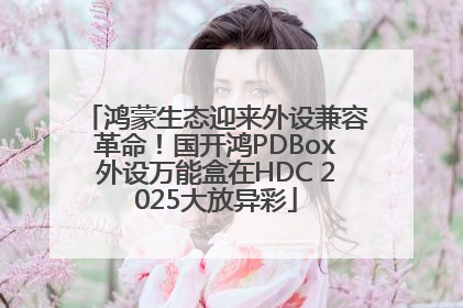 鸿蒙生态迎来外设兼容革命！国开鸿PDBox外设万能盒在HDC 2025大放异彩